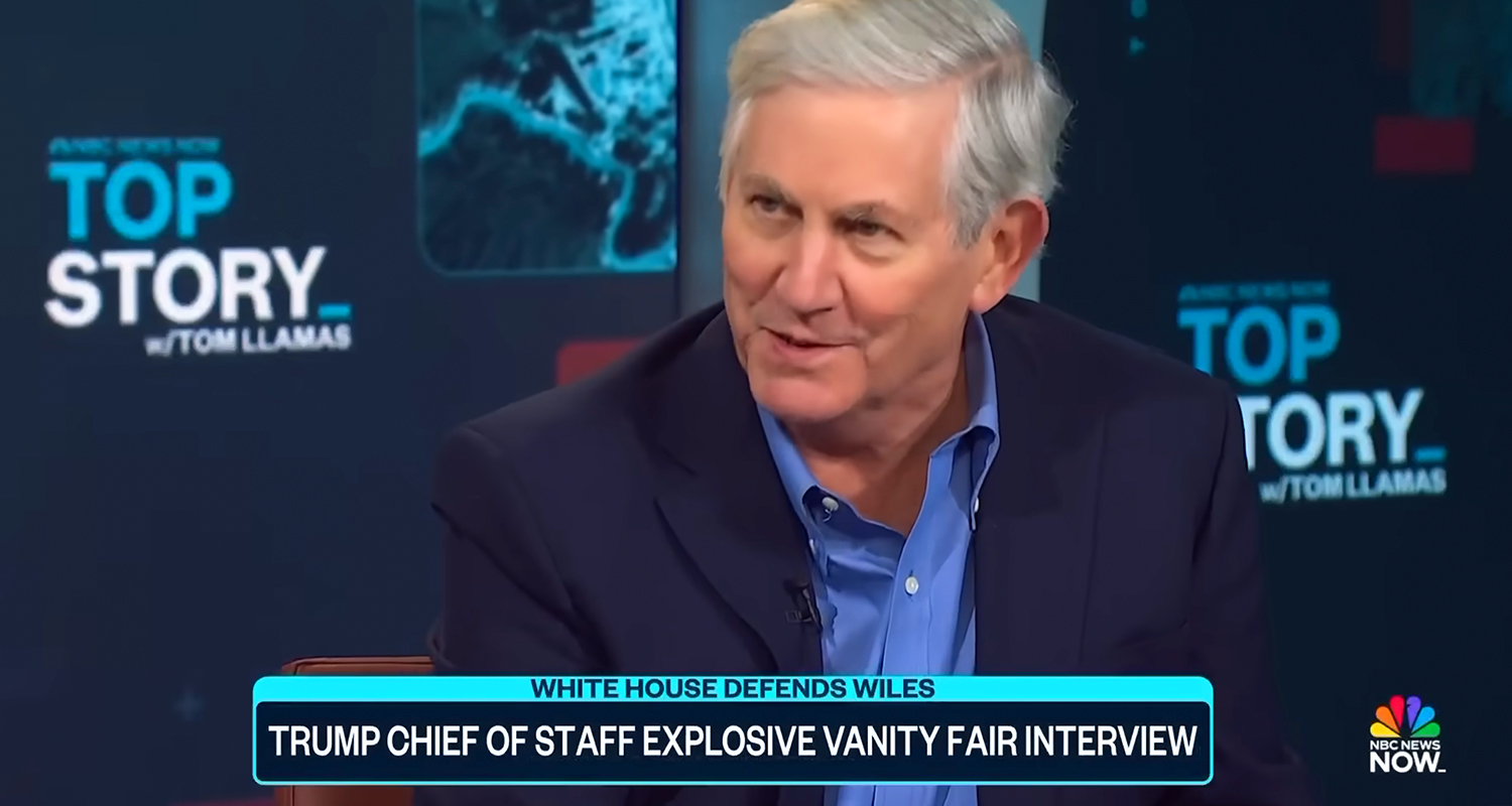 Sign in Reporter says Trump chief of staff was 'remarkably' candid in Vanity Fair interview